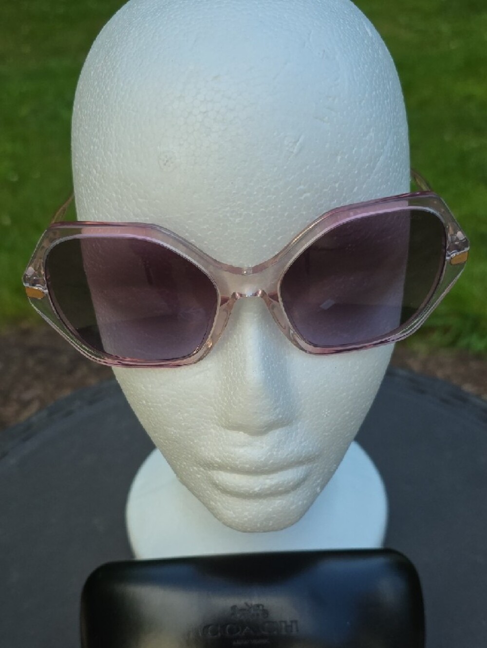 Coach Oversized Gradient Transparent Frame Sunglasses - Picture 2 of 7